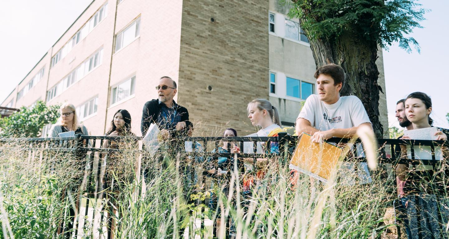 Students in class outside